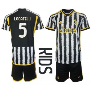 Juventus Manuel Locatelli #5 Replika Babytøj Hjemmebanesæt Børn 2023-24 Kortærmet (+ Korte bukser)